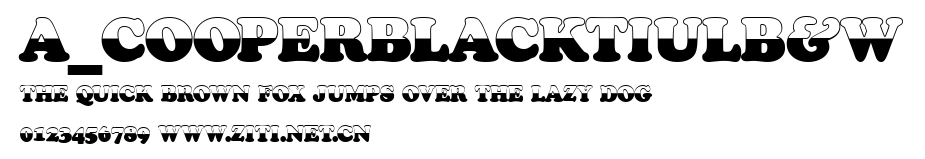 a_CooperBlackTiulB&W.ttf字體轉換器圖片