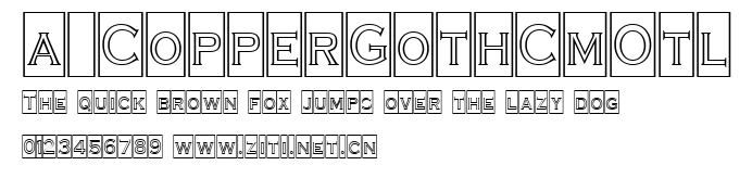 a_CopperGothCmOtl.ttf字體轉換器圖片