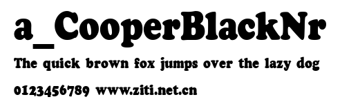 a_CooperBlackNr.ttf字體轉換器圖片
