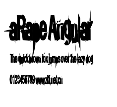 aRape Angular.ttf字體轉換器圖片