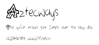 Aztecways.ttf字體轉換器圖片