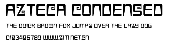 Azteca Condensed.ttf字體轉換器圖片