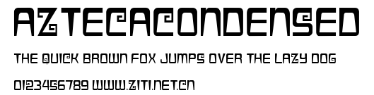 AztecaCondensed.ttf字體轉換器圖片