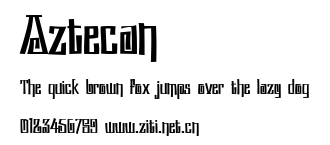 Aztecan.ttf字體轉換器圖片