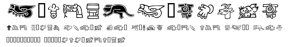 AztecDaySigns.ttf字體轉換器圖片