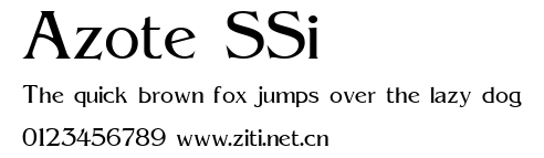 Azote SSi.ttf字體轉換器圖片
