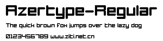 Azertype-Regular.ttf字體轉換器圖片