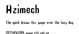 Azimech.ttf字體轉換器圖片