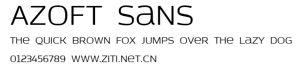 Azoft Sans.ttf字體轉換器圖片