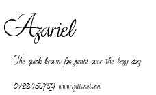 Azariel.ttf字體轉換器圖片