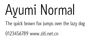 Ayumi Normal.ttf字體轉換器圖片