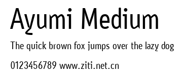 Ayumi Medium.ttf字體轉換器圖片