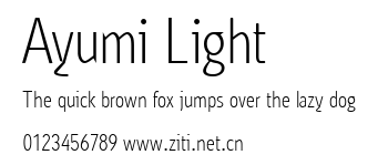 Ayumi Light.ttf字體轉換器圖片