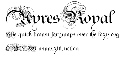 AyresRoyal.ttf字體轉換器圖片