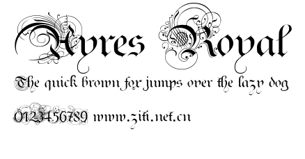 Ayres Royal.ttf字體轉換器圖片