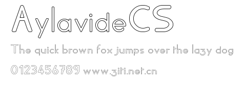AylavideCS.ttf字體轉換器圖片