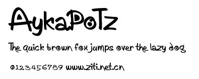 AykaPoTz.ttf字體轉換器圖片