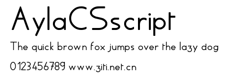 AylaCSscript.ttf字體轉換器圖片