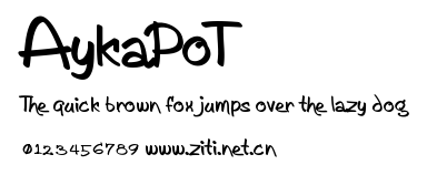 AykaPoT.ttf字體轉換器圖片