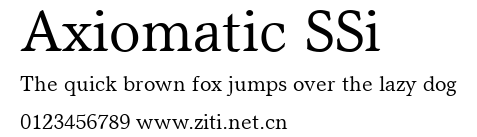 Axiomatic SSi.ttf字體轉換器圖片