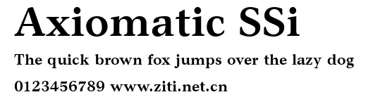 Axiomatic SSi.ttf字體轉換器圖片