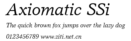Axiomatic SSi.ttf字體轉換器圖片