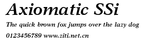 Axiomatic SSi.ttf字體轉換器圖片