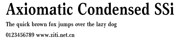 Axiomatic Condensed SSi.ttf字體轉換器圖片