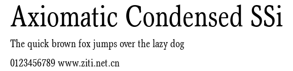 Axiomatic Condensed SSi.ttf字體轉換器圖片