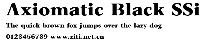 Axiomatic Black SSi.ttf字體轉換器圖片