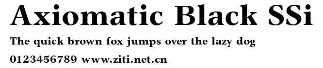 Axiomatic Black SSi.ttf字體轉換器圖片