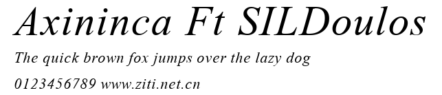 Axininca Ft SILDoulos.ttf字體轉換器圖片