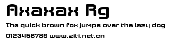 Axaxax Rg.ttf字體轉換器圖片