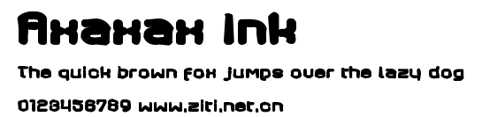 Axaxax Ink.ttf字體轉換器圖片