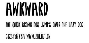 Awkward.otf字體轉換器圖片