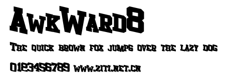 AwkWard8.ttf字體轉換器圖片