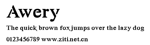 Awery.ttf字體轉換器圖片