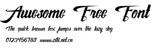 Awesome Free Font.ttf字體轉換器圖片