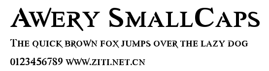 Awery SmallCaps.ttf字體轉換器圖片