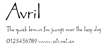 Avril.ttf字體轉換器圖片