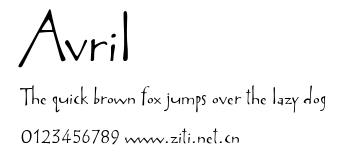 Avril.ttf字體轉換器圖片