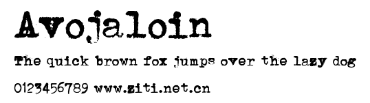 Avojaloin.ttf字體轉換器圖片