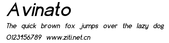 Avinato.ttf字體轉換器圖片