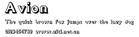 Avion.ttf字體轉換器圖片