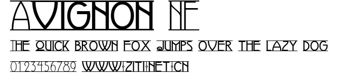 Avignon NF.ttf字體轉換器圖片