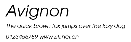 Avignon.ttf字體轉換器圖片