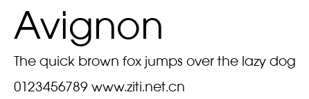 Avignon.ttf字體轉換器圖片