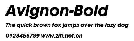 Avignon-Bold.ttf字體轉換器圖片