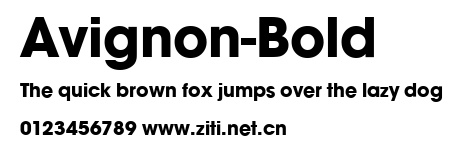 Avignon-Bold.ttf字體轉換器圖片