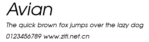 Avian.ttf字體轉換器圖片